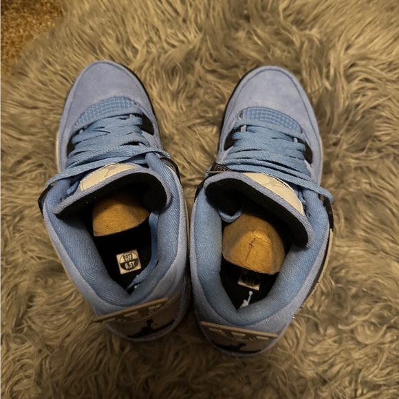 Jordan 4 Retro University Blue Woman’s 8 GS size 6.5 - Picture 4 of 6